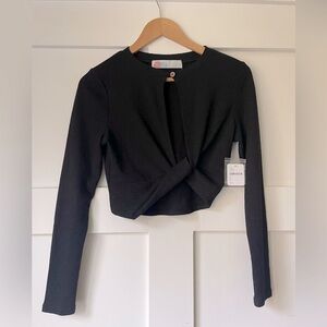 NWT Free People Beach • Twist Cropped Longsleeve • Size Small NEW